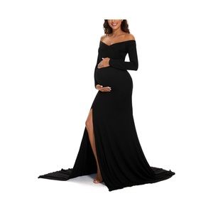 Black long Maternity dress